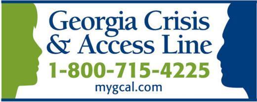 Georgia Crisis & Access Line 1-800-715-4225 mygcal.com 